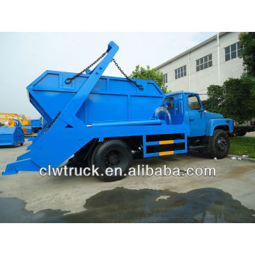 Dongfeng 6 m3 garbage truck with container on the ground
